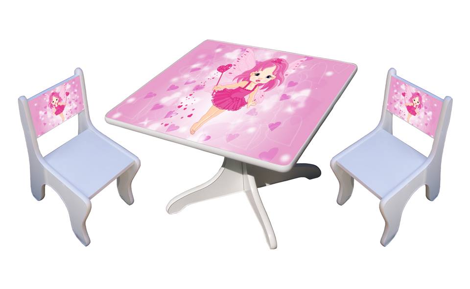 Becks stolík + 2x stolička Víla fly