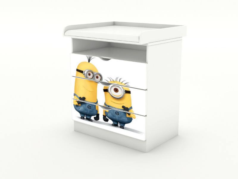 Becks komoda s odnímateľným prebalovacím pultom Minions
