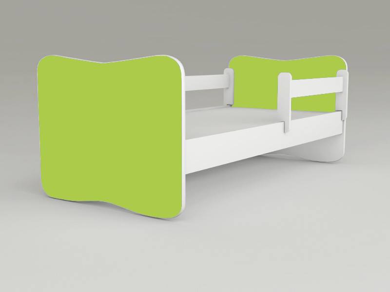 Detská posteľ s odnímateľnými zábranami Green