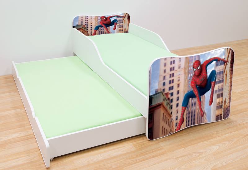 Becks posteľ s výsuvným lôžkom Spiderman