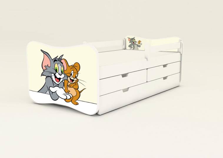 Detská posteľ s 2úložnými priestormi Tom