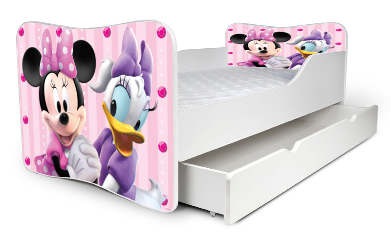 Detská posteľ Minnie Daisy + šuflík