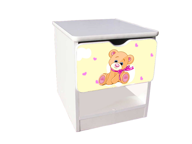 Becks nočný stolík Macko žltý