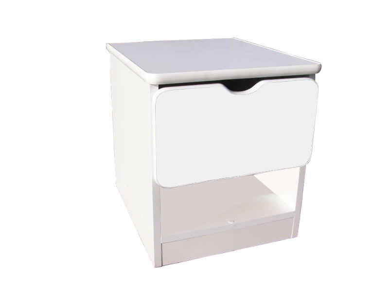 Becks nočný stolík čistobiela