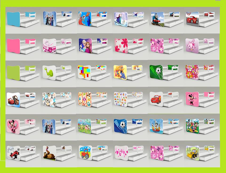 Nálepky na posteľ - 160x80,180x80