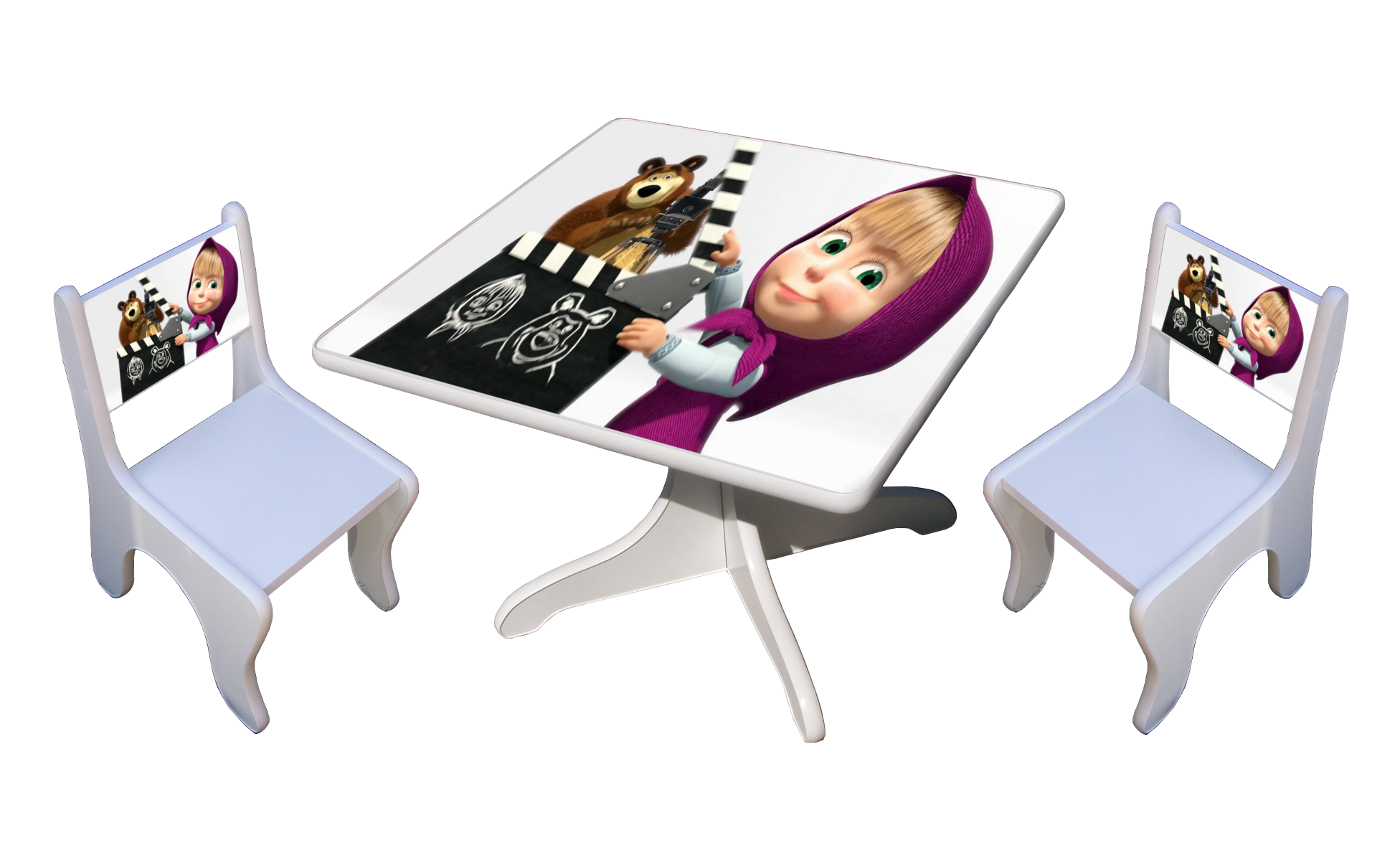 Becks stolík + 2x stolička Máša2