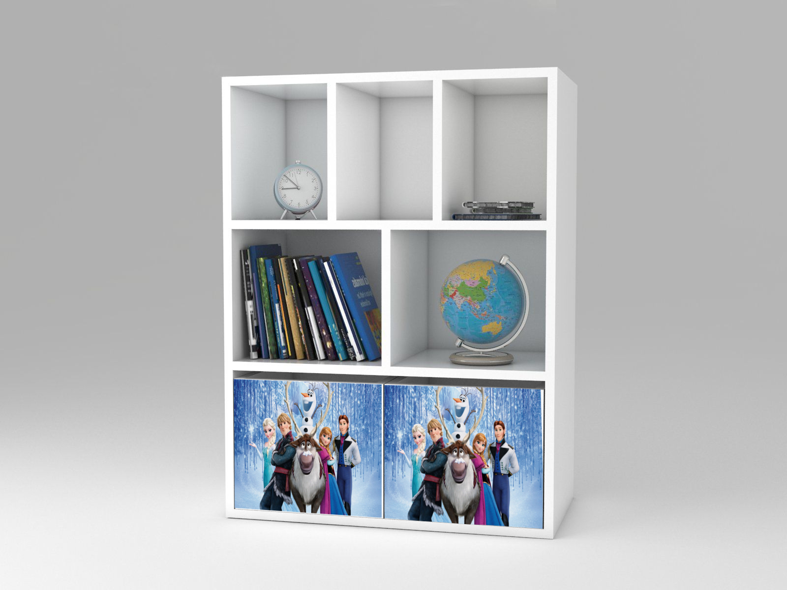 Becks regál + 2x box Frozen