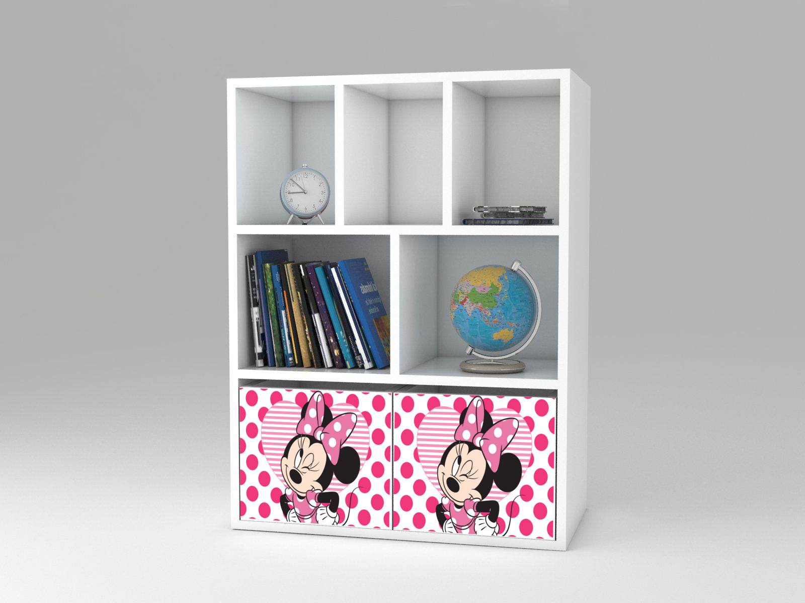 Becks regál + 2x box Minnie4