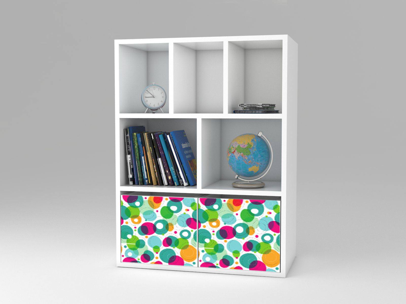 Becks regál + 2x box colour