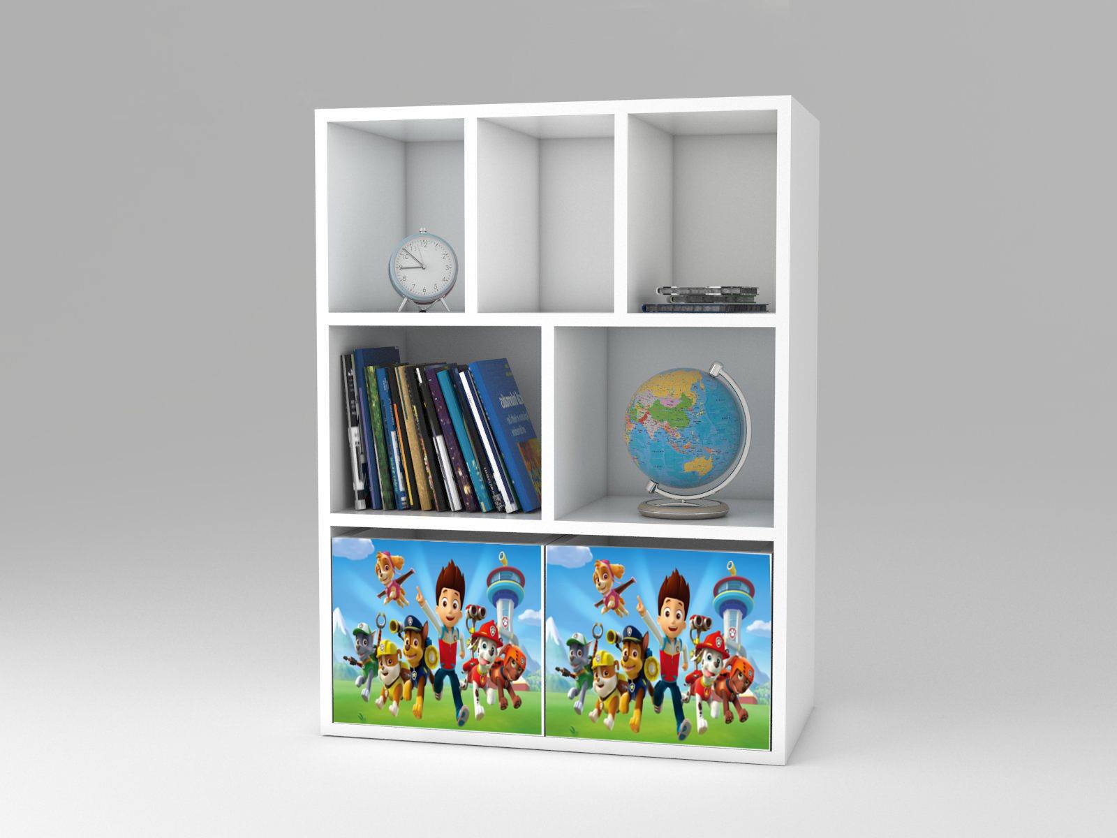 Becks regál + 2x box Paw Patrol1