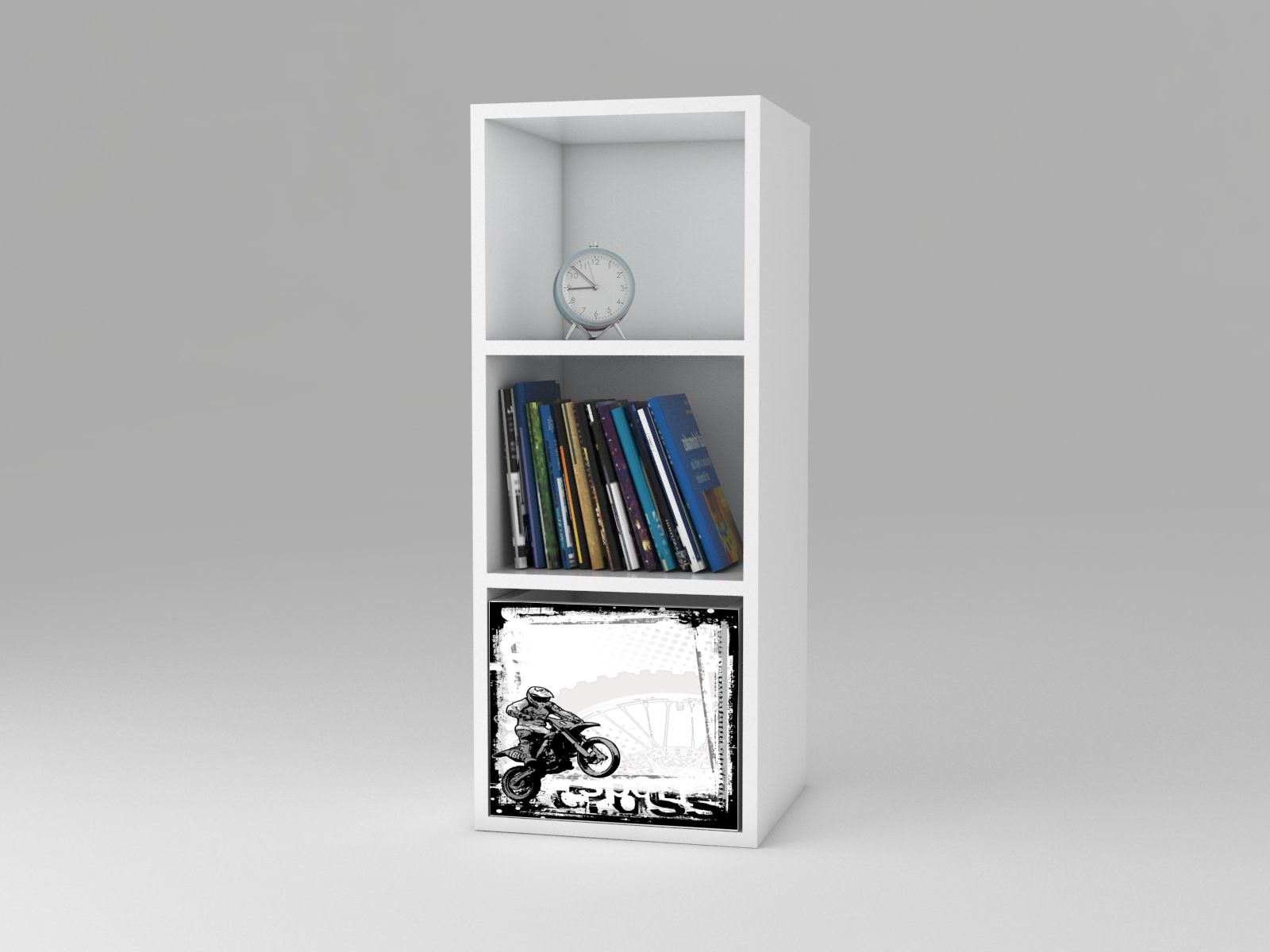 Becks regál + 1x box Motocross