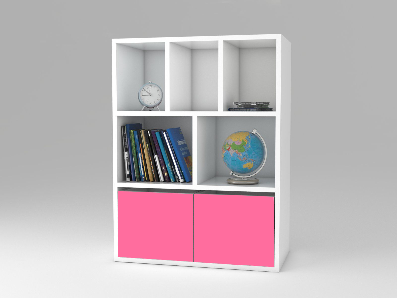 Becks regál + 2x box Pink