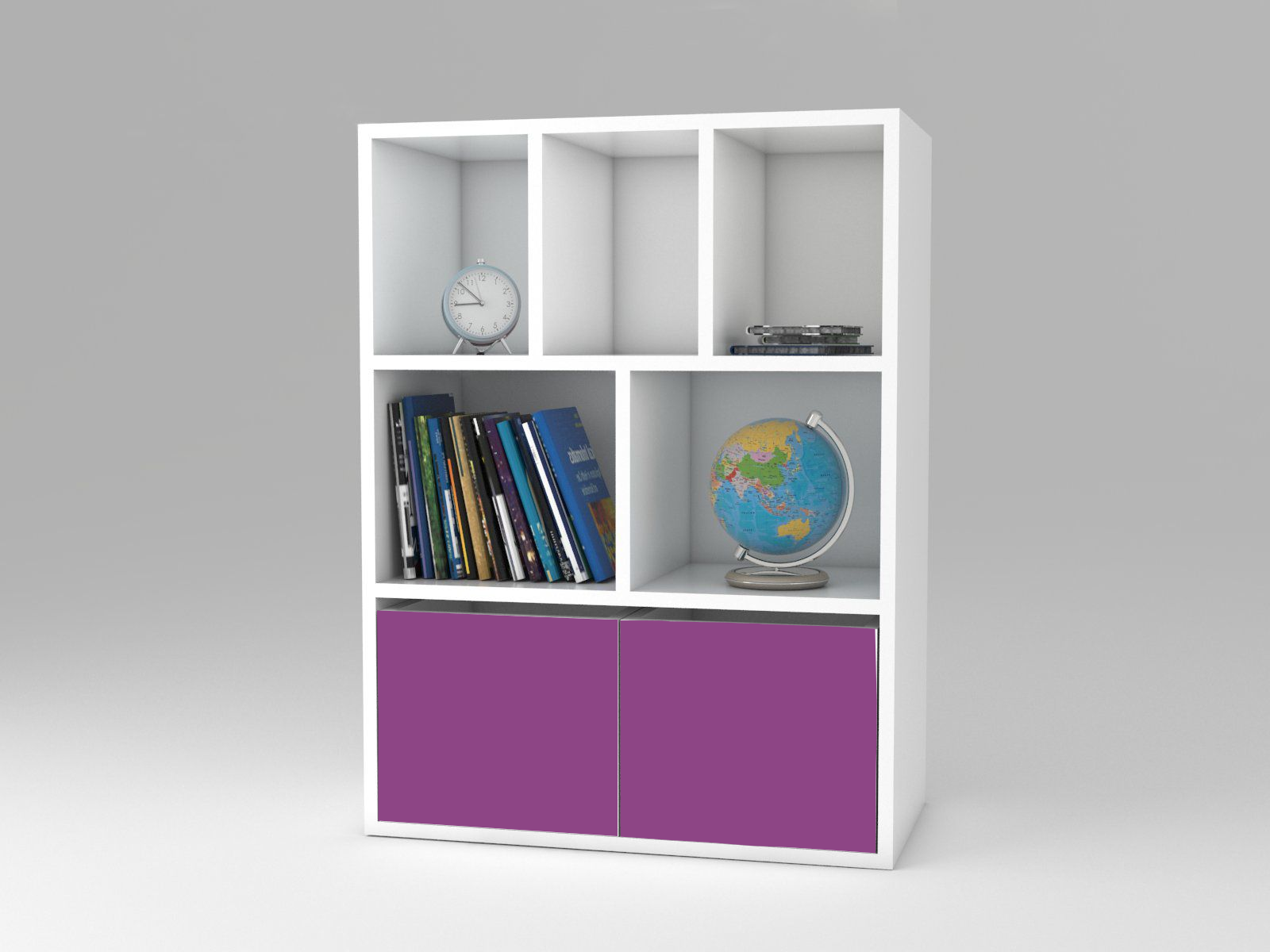 Becks regál + 2x box Violet