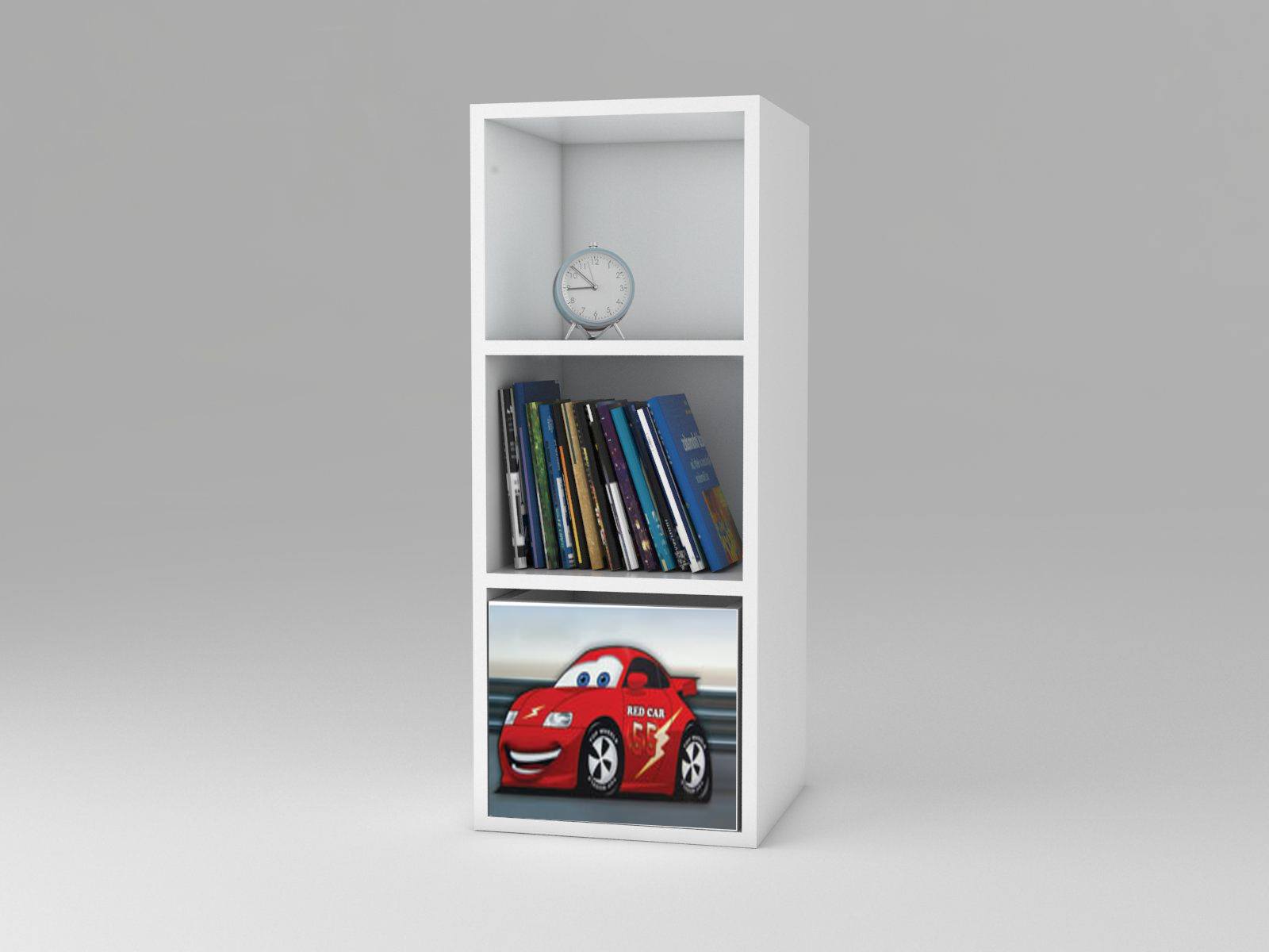 Becks regál + 1x box Auto červené