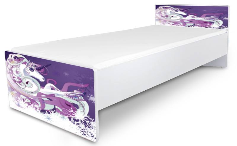 Detská posteľ bez bočníc Jednorožec