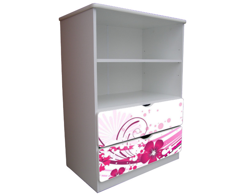 Becks knižnica S Flower Pink