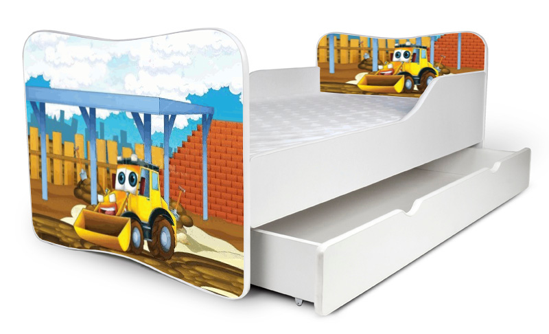 Detská posteľ Digger + šuflík