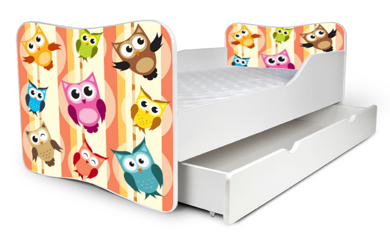 Detská posteľ Sovička + šuflík