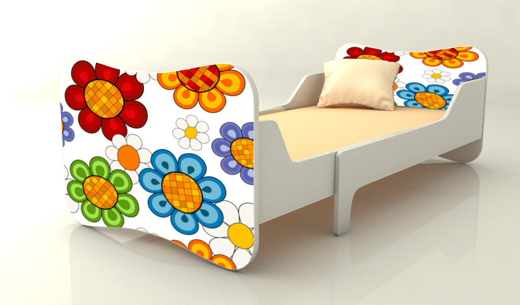 Becks rastúca posteľ Kvety mix