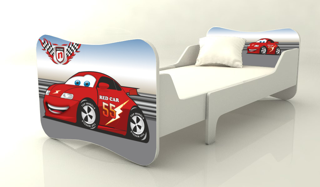 Becks rastúca posteľ Auto červené