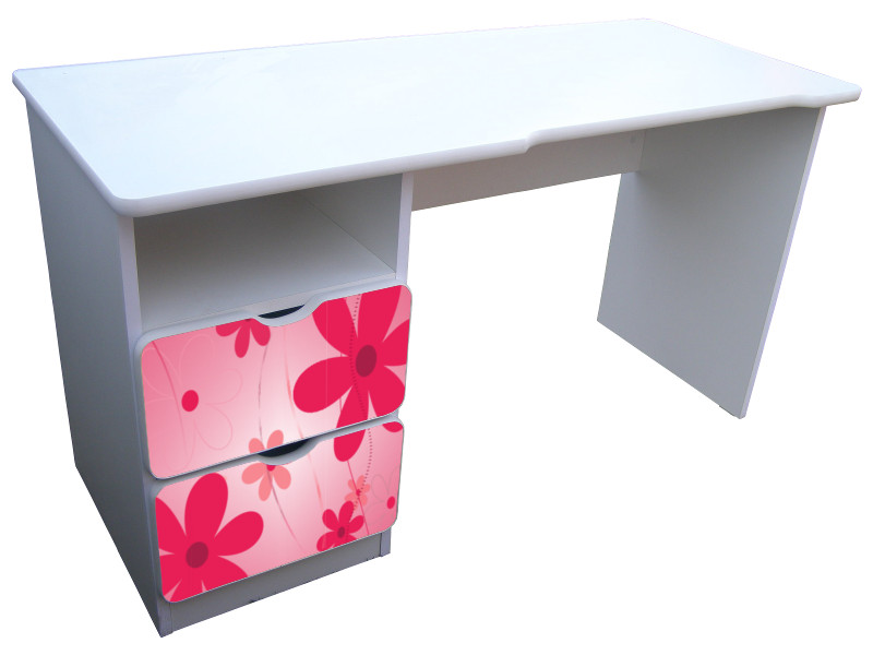 Becks písací stolík Kvety červené