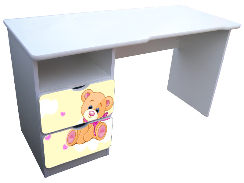 Becks písací stolík Macko žltý