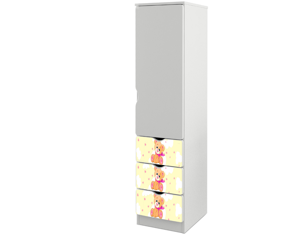 Becks skriňa S macko žltý